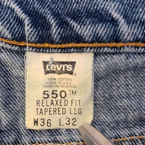 Vintage Men's Levi's 550 Mom Jeans Orange Tag - Picture 4 of 8